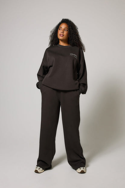 Curve ALL SZN Organic Oversized Sweatshirt Style 3 - Black Coffee