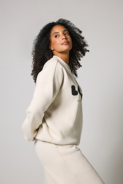 Curve ALL SZN Organic Oversized Sweatshirt Style 2 - Ecru