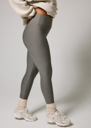 Winter Everyday High Waisted Leggings - Slate Green