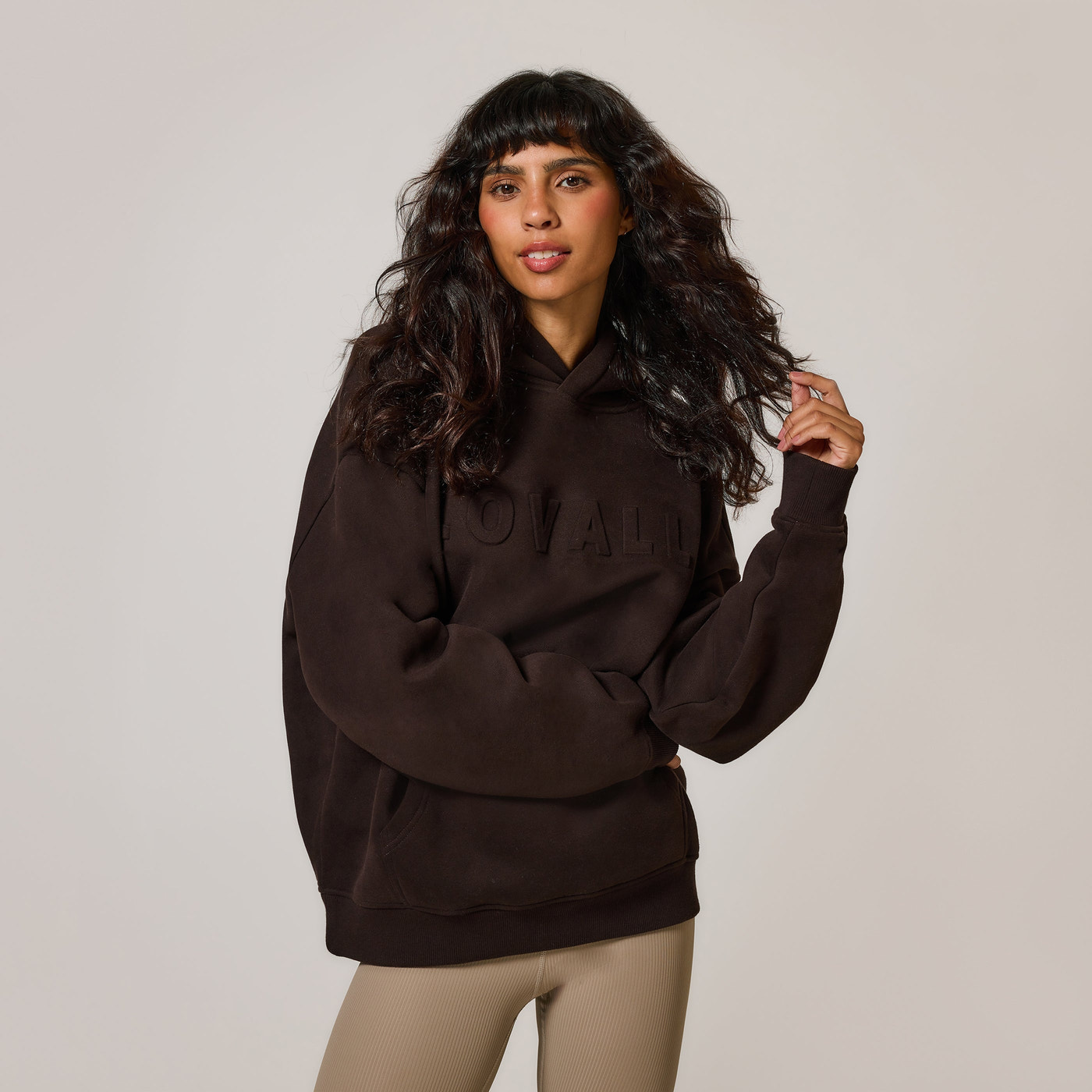 Curve Heavyweight Oversized Hoodie - Espresso Brown