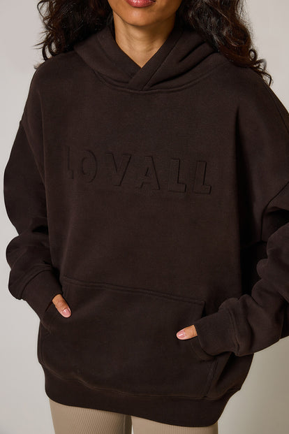 Heavyweight Oversized Hoodie - Espresso Brown