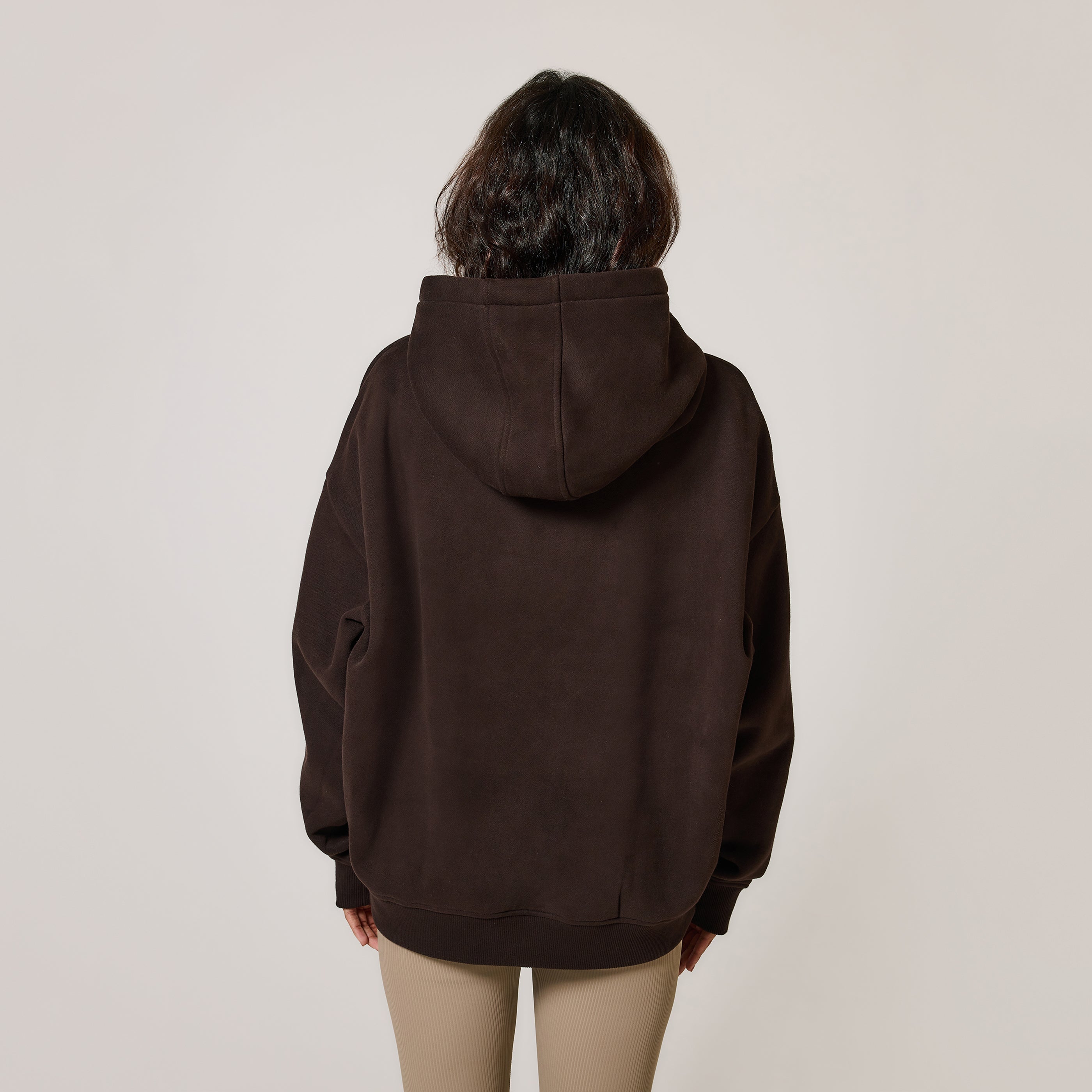 Heavyweight Oversized Hoodie Espresso Brown - Main Image