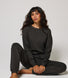 Luxe Lounge Sweatshirt - Black Coffee