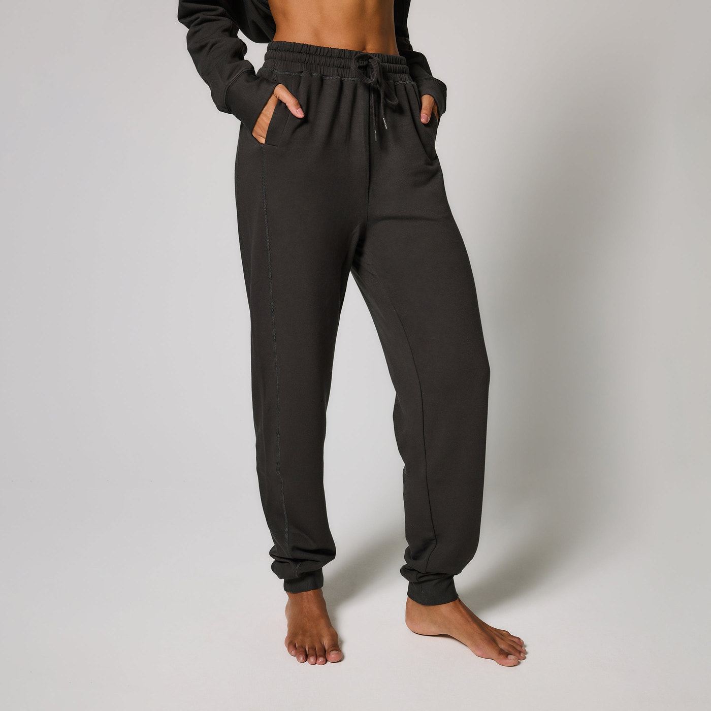 Luxe Lounge Jogger - Black Coffee
