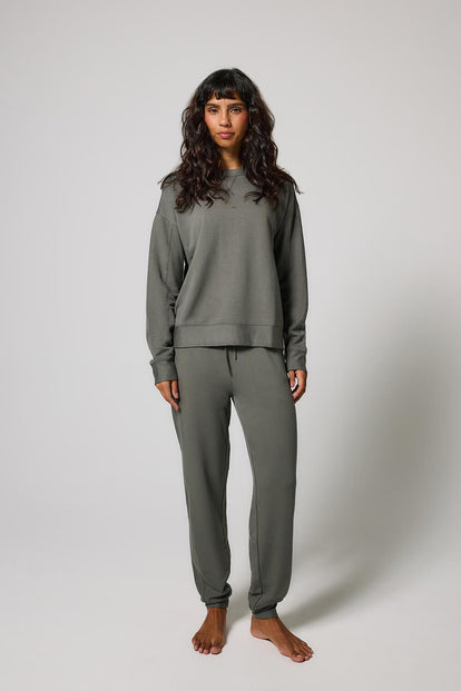 Luxe Lounge Jogger - Slate Green