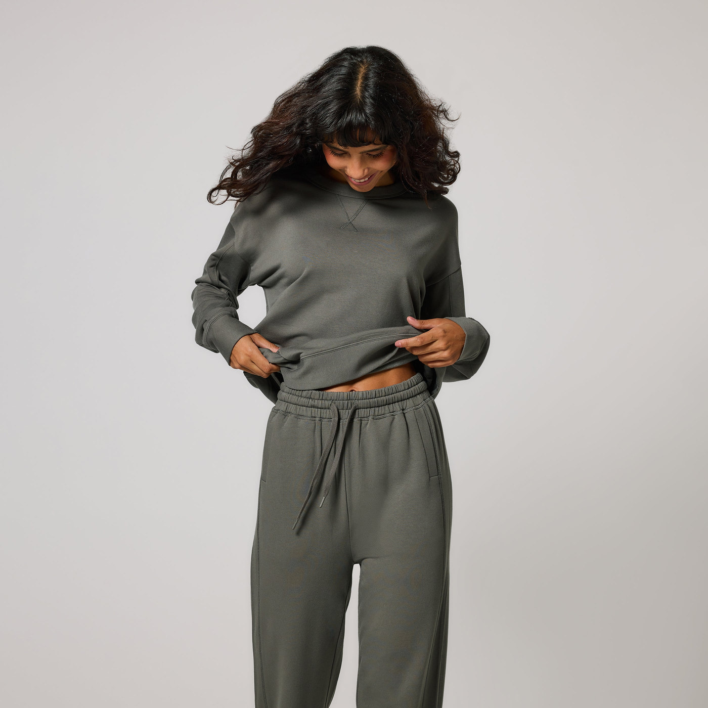 Curve Luxe Lounge Jogger - Slate Green