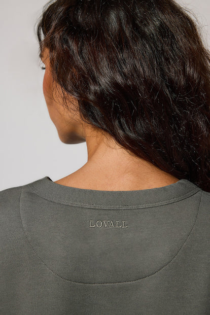 Luxe Lounge Sweatshirt - Slate Green