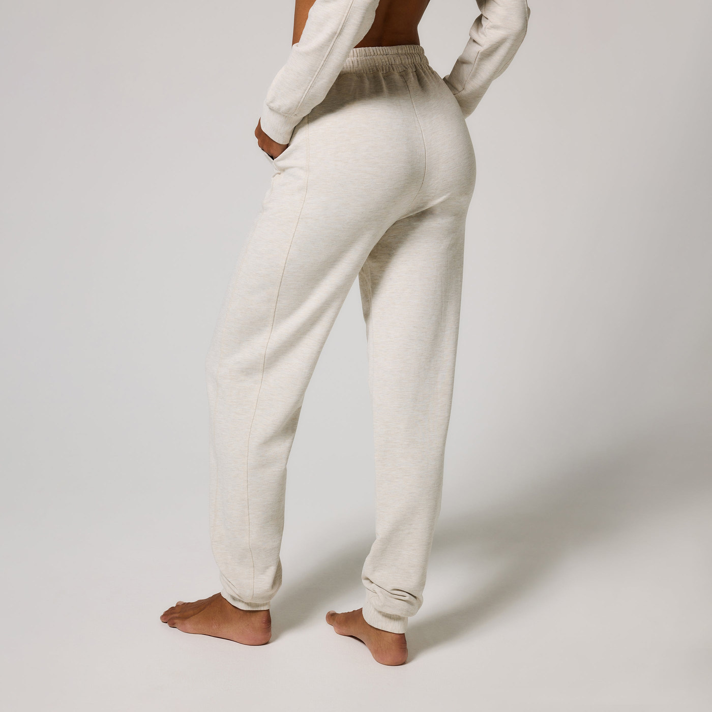Curve Luxe Lounge Jogger - Vanilla Marl