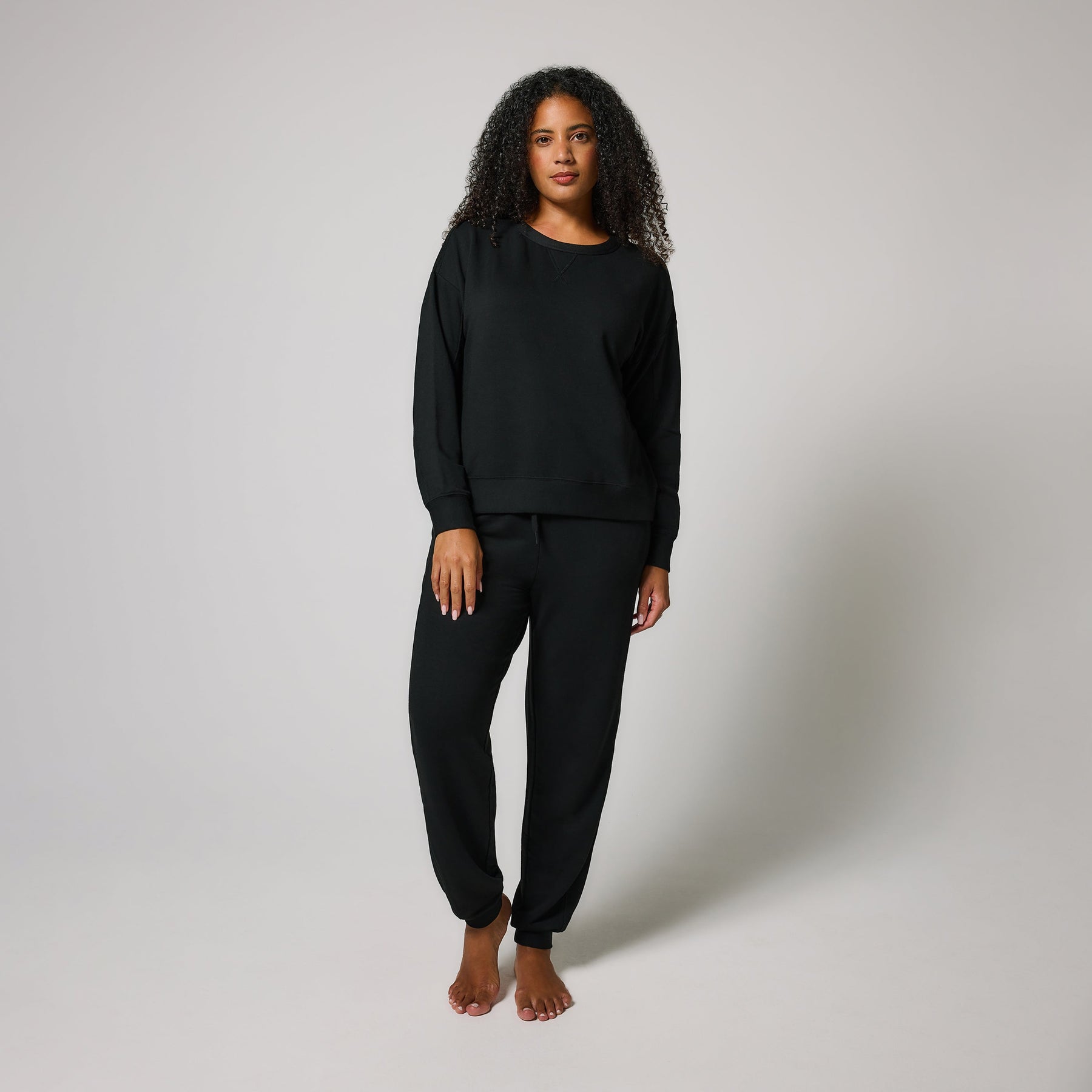 Curve Luxe Lounge Jogger - Black