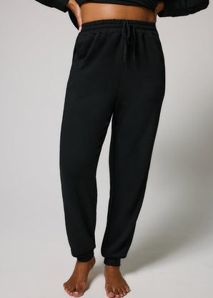 Luxe Lounge Jogger - Black