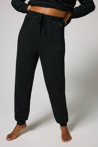 Luxe Lounge Jogger - Black