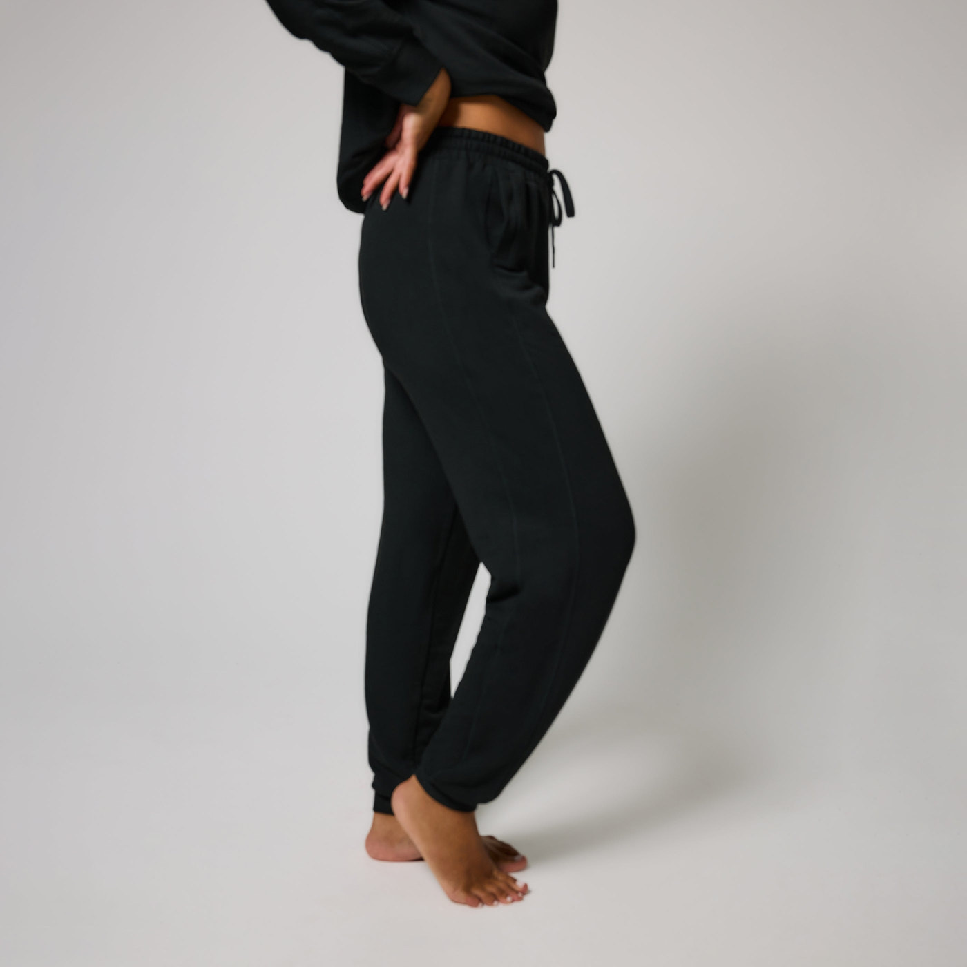 Curve Luxe Lounge Jogger - Black