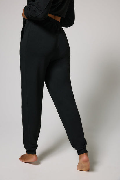 Luxe Lounge Jogger - Black