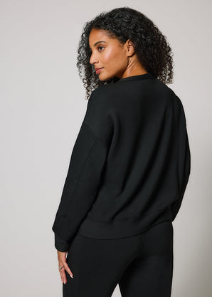 Luxe Lounge Sweatshirt - Black