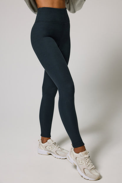 Curve Extreme Fleece Lined Leggings - Vintage Navy