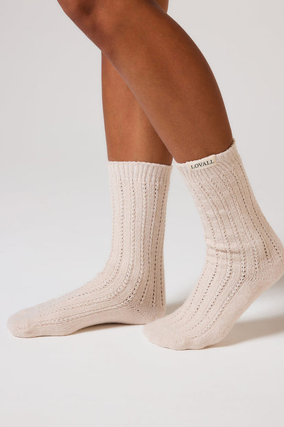 Knitted Socks - Beige