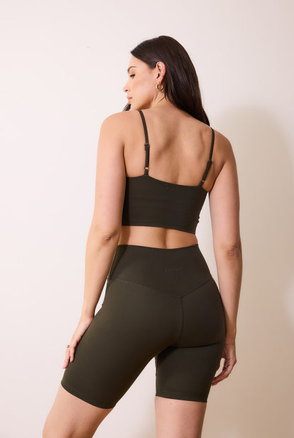 Curve 24/7 Revitalise Sports Bra - Deep Olive