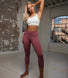 Focus Cropped High Waisted Sports Leggings - Dusty Pink