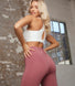 Focus Cropped High Waisted Sports Leggings - Dusty Pink