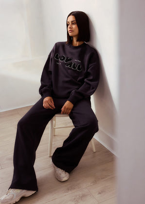 ALL SZN Organic Oversized Sweatshirt Style 2 - Shadow