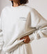 ALL SZN Organic Oversized Sweatshirt Style 3 - Light Grey Marl