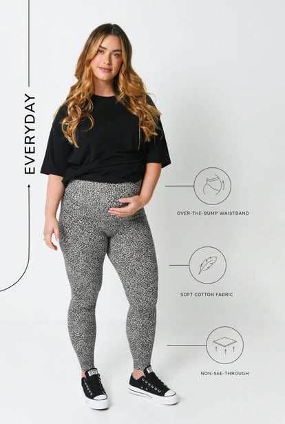 Maternity Everyday Leggings - Leopard Print