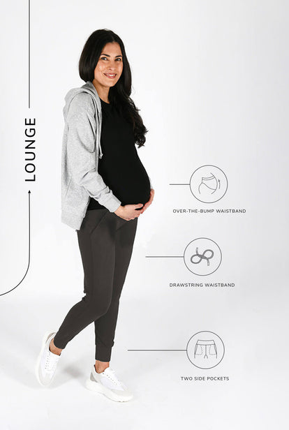 Maternity Recharge Joggers - Odyssey Grey