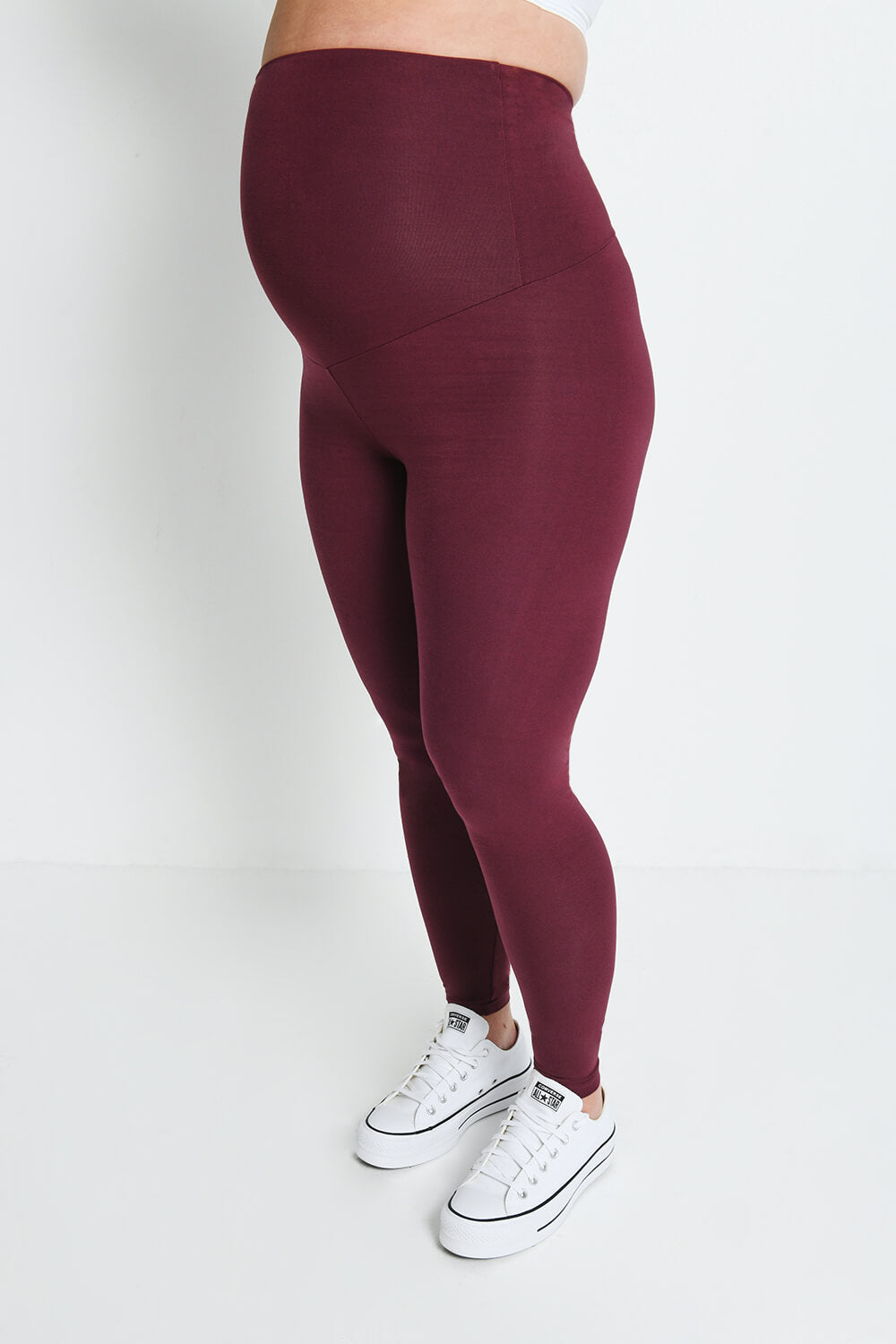 Purpless Maternity Leggings - Stretchy Over-Bump Full Length Leggings In Sizes 6-20