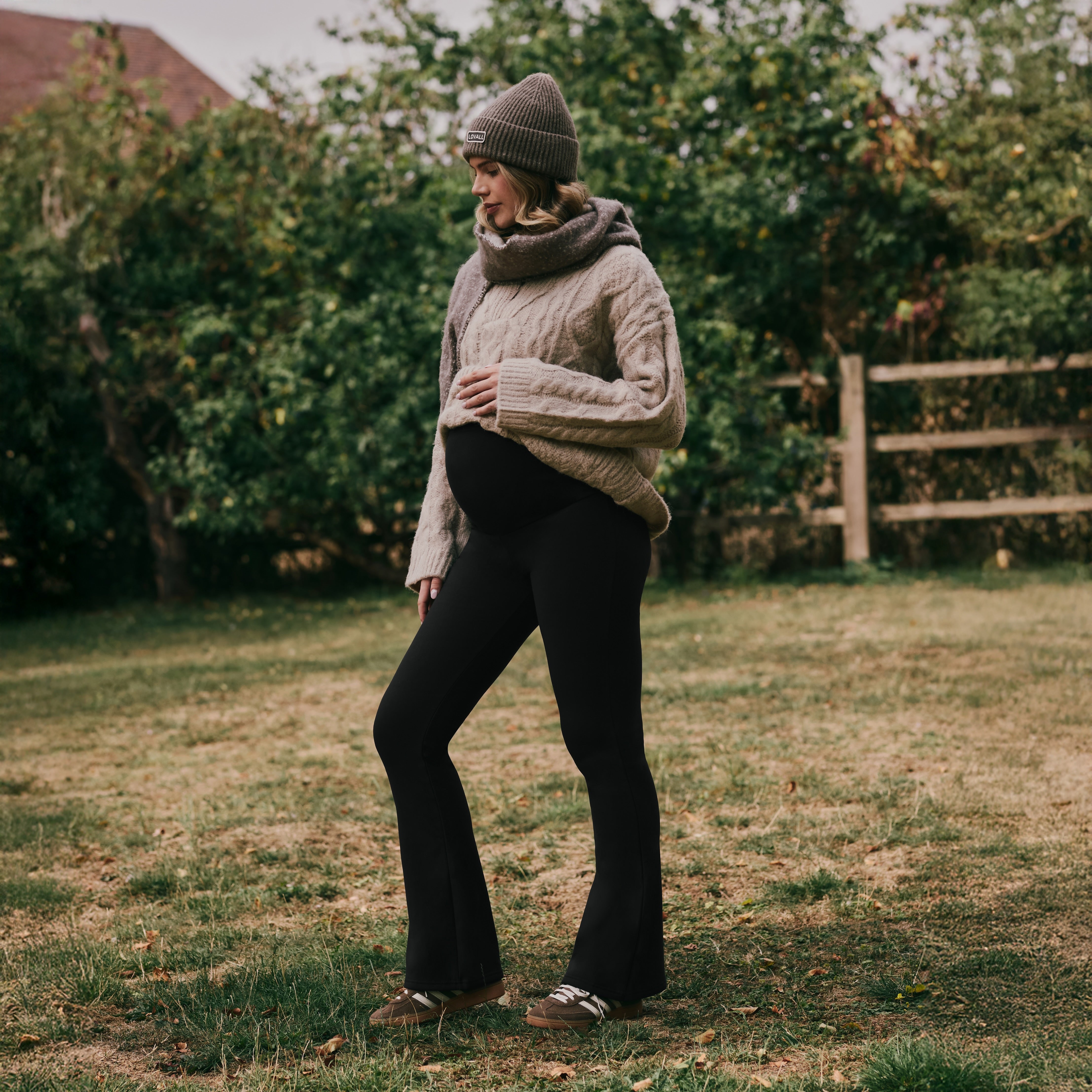 Maternity Winter Flare Leggings