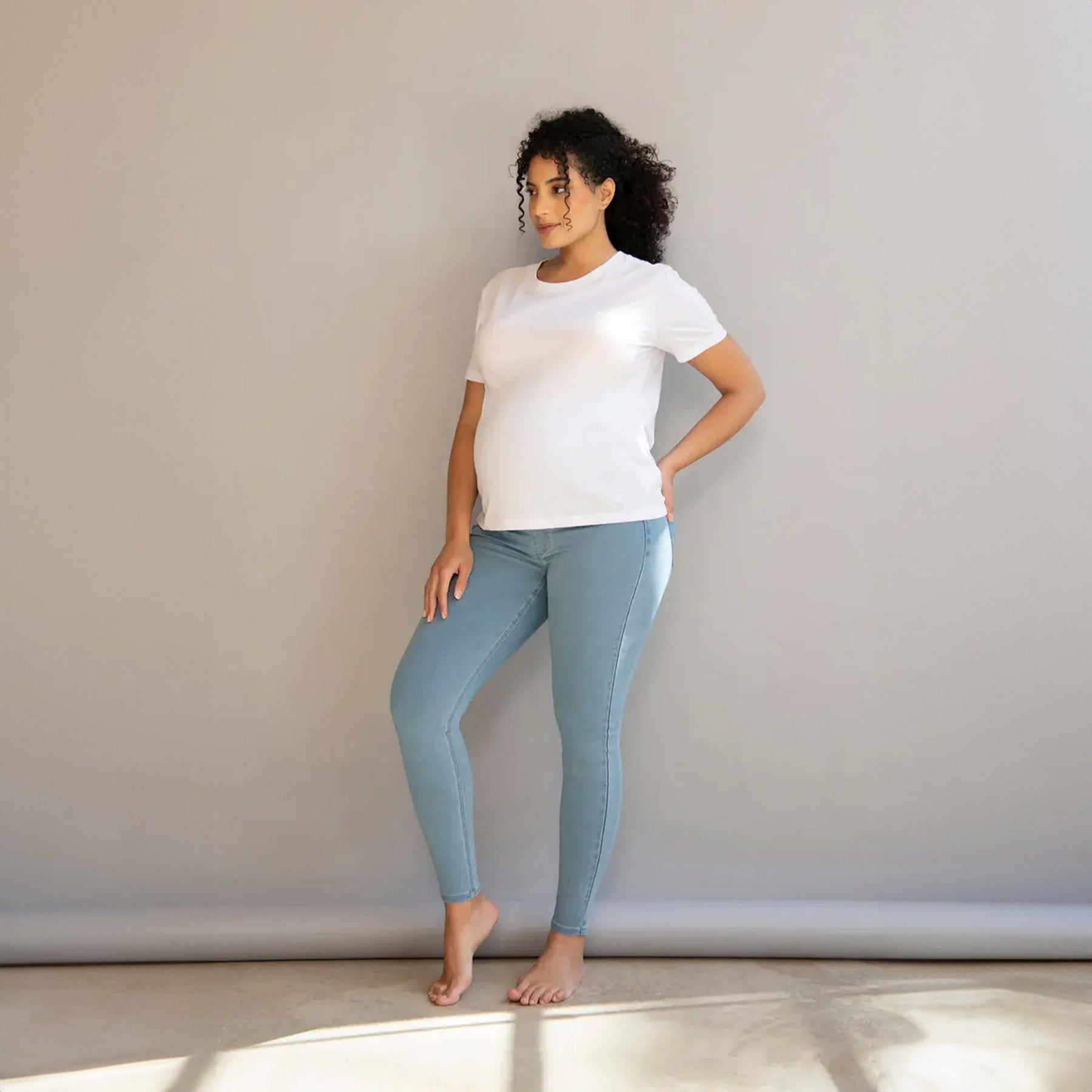 Maternity Jeggings - Light Blue
