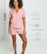 Pure Cotton Button Up Short Pyjama Set - Pink Dot