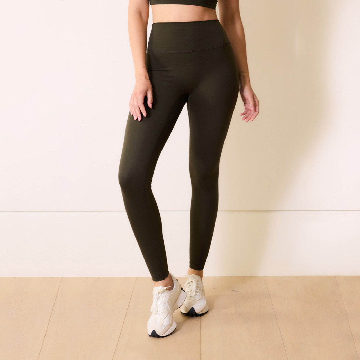 24/7 Revitalise High Waisted Leggings - Deep Olive