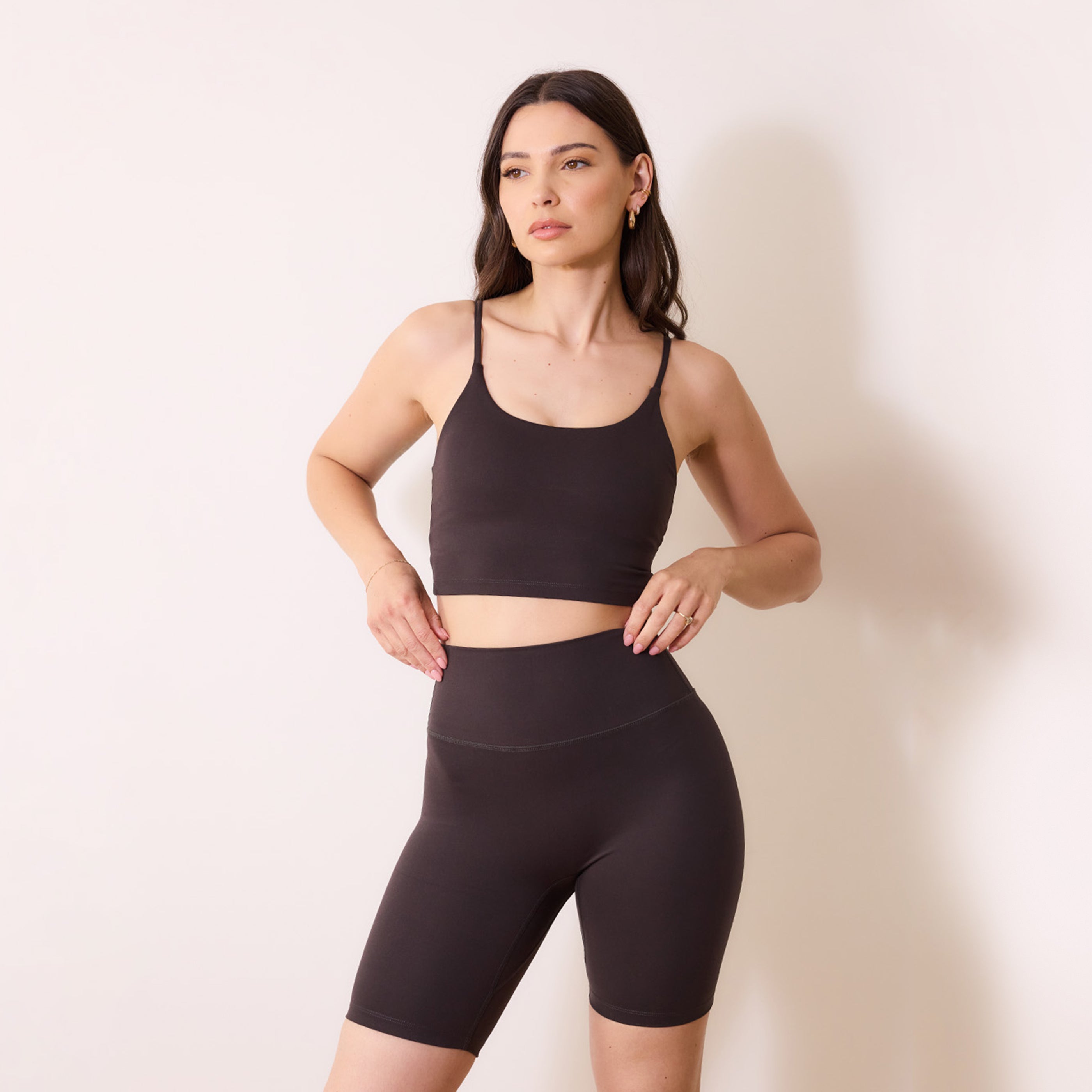24 7 Revitalise Cycling Shorts Coffee