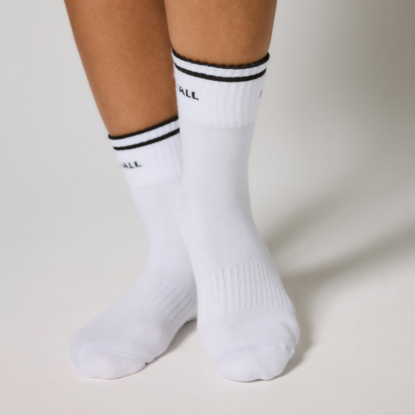 Ribbed Sports Socks - Black