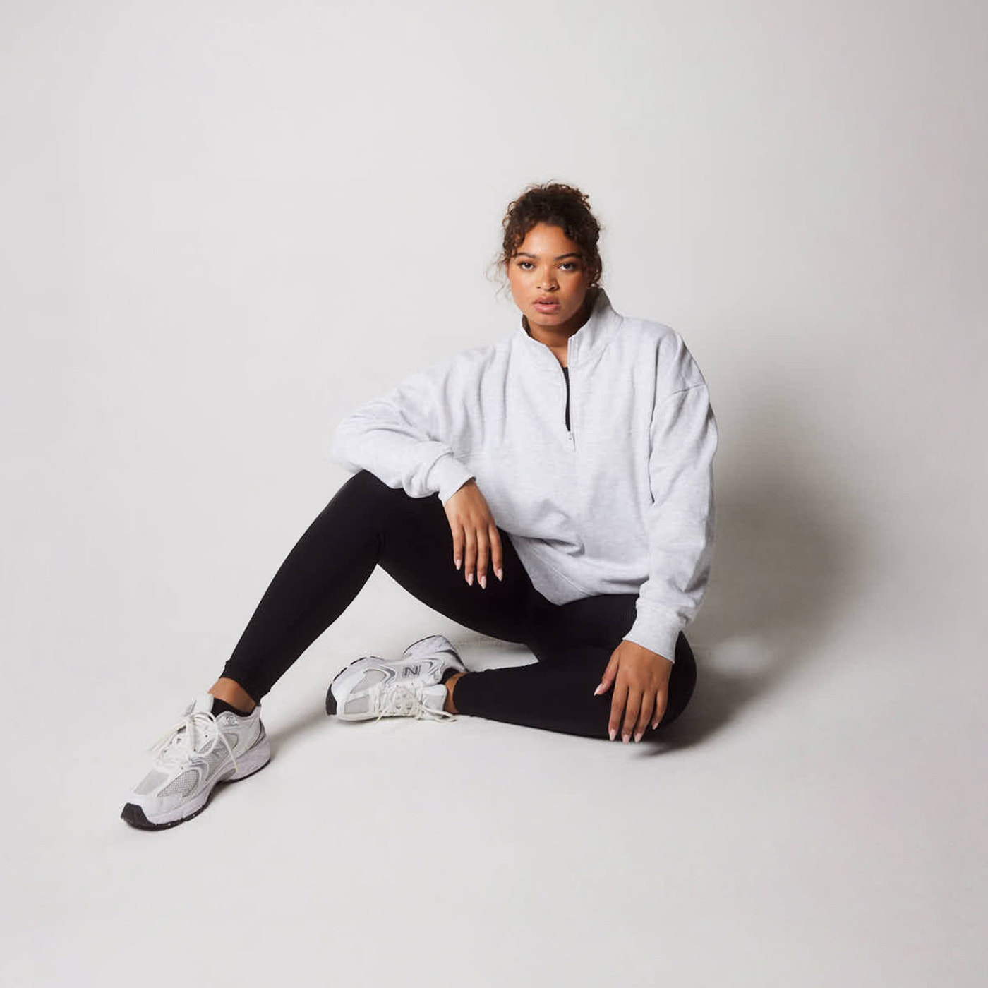 Curve Ribbed Leggings - Black