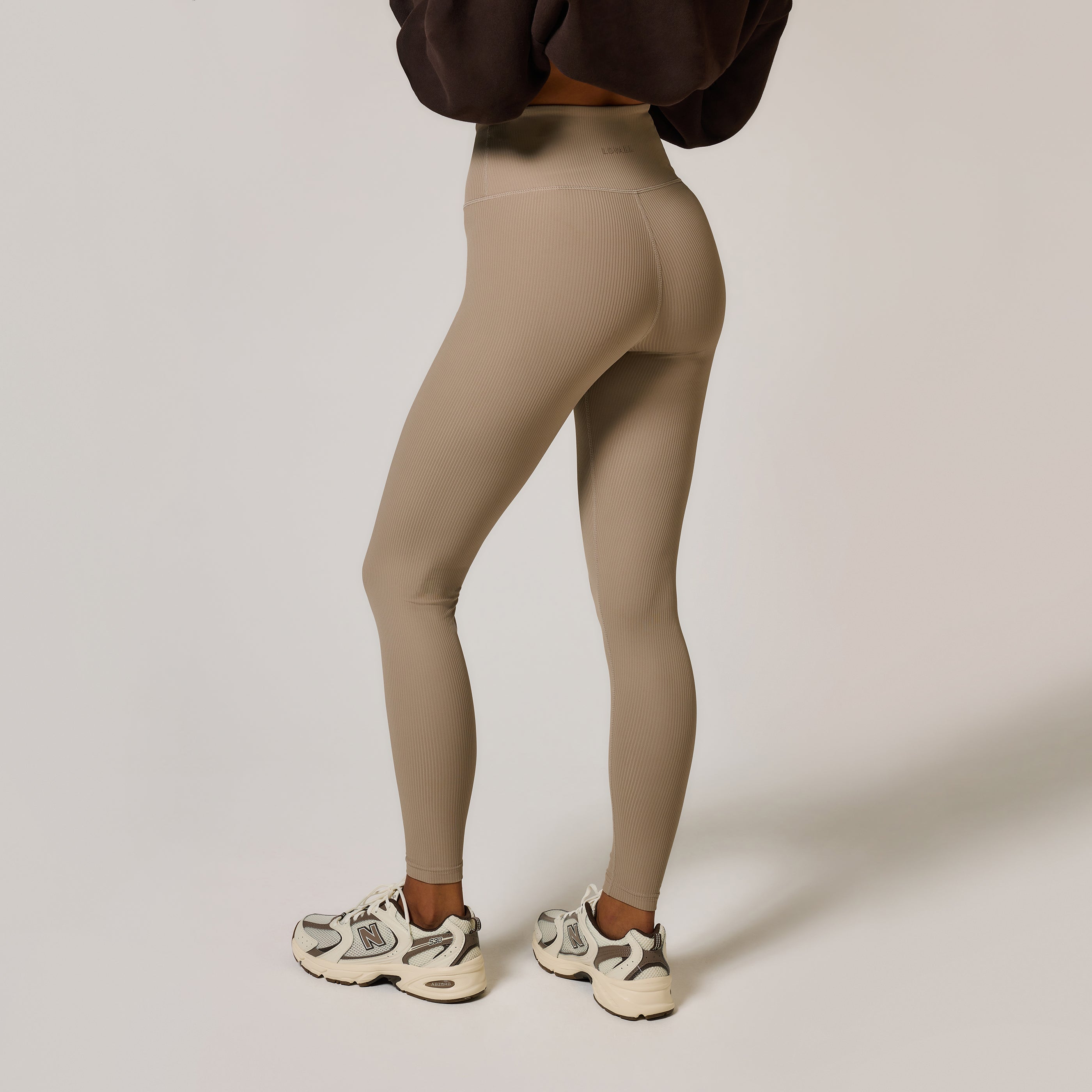 Ribbed Leggings Stone