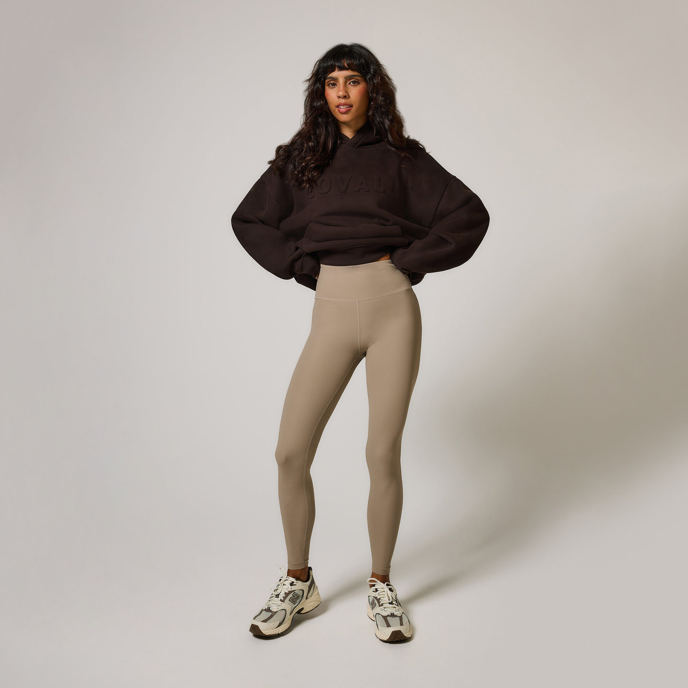 Ribbed Leggings - Stone