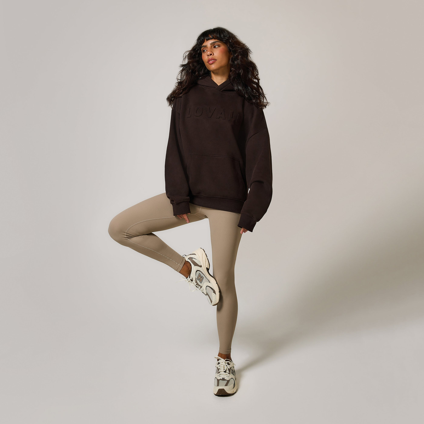 Curve Heavyweight Oversized Hoodie - Espresso Brown