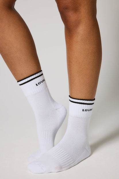 Ribbed Sports Socks - Black Coffee