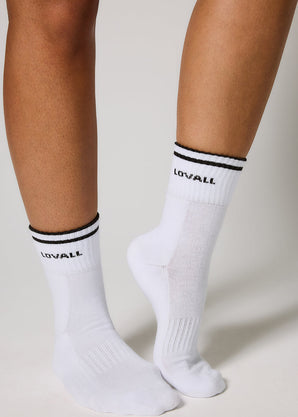 Ribbed Sports Socks - Black Coffee