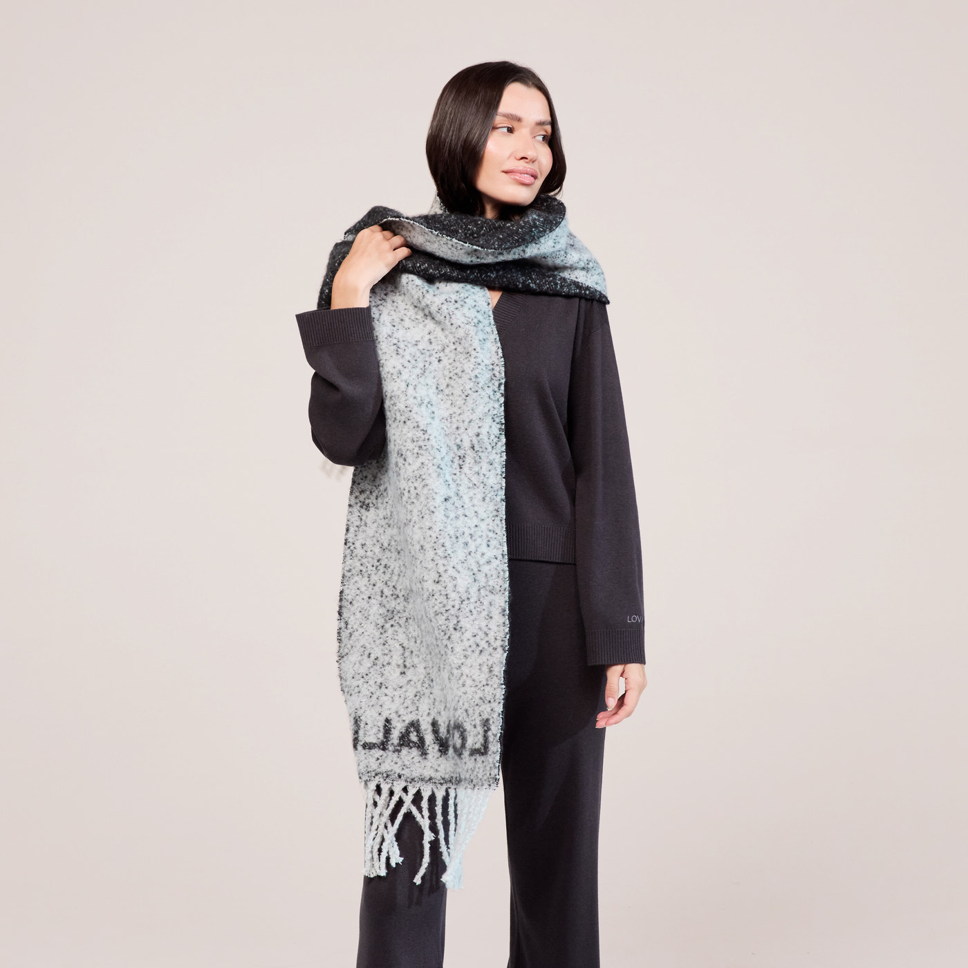Woven Scarf - Black