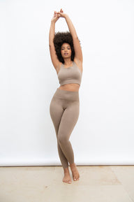 Ultimate High Waisted Seamless Leggings - Oatmeal Beige