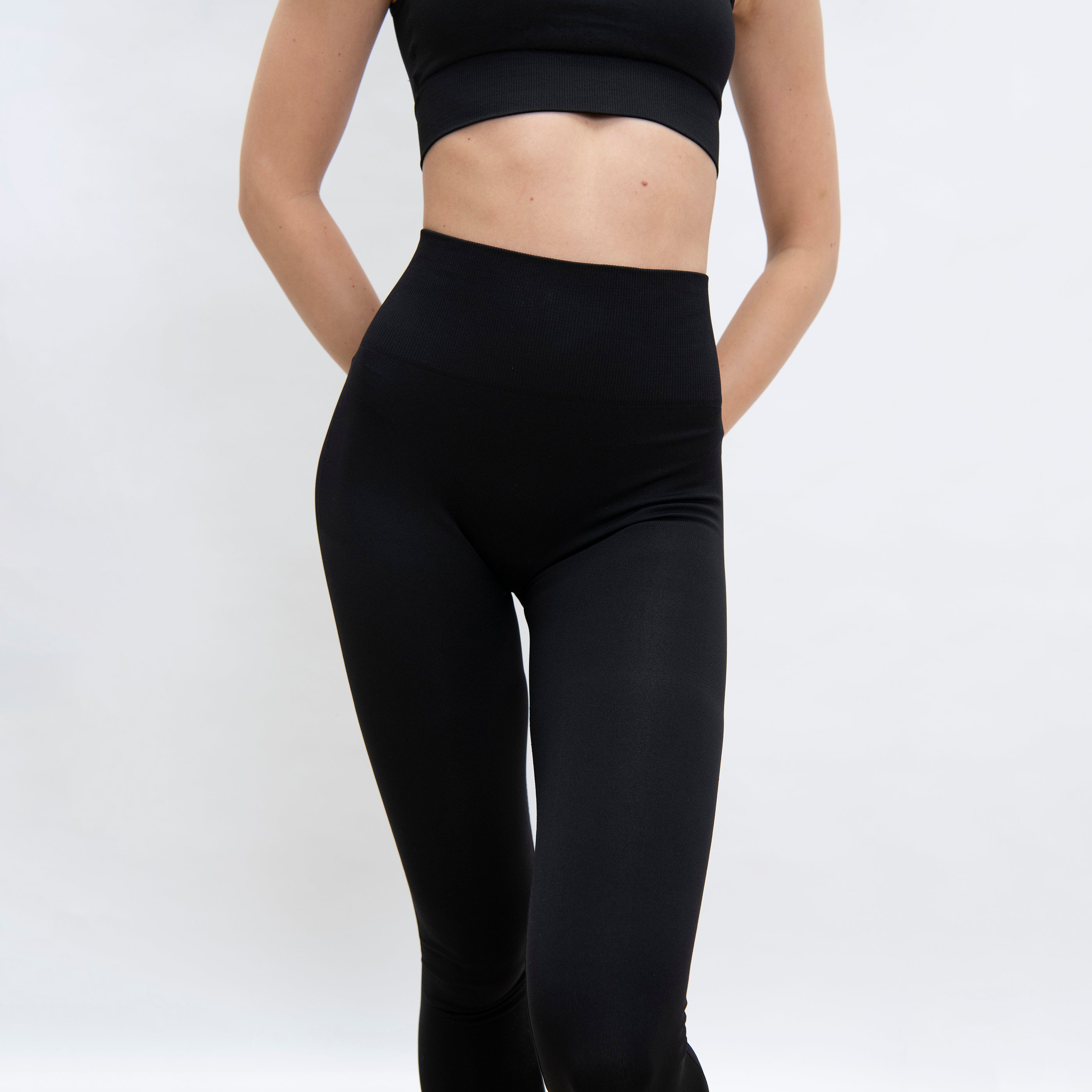 Ultimate High Waisted Seamless Leggings Black - Main Image