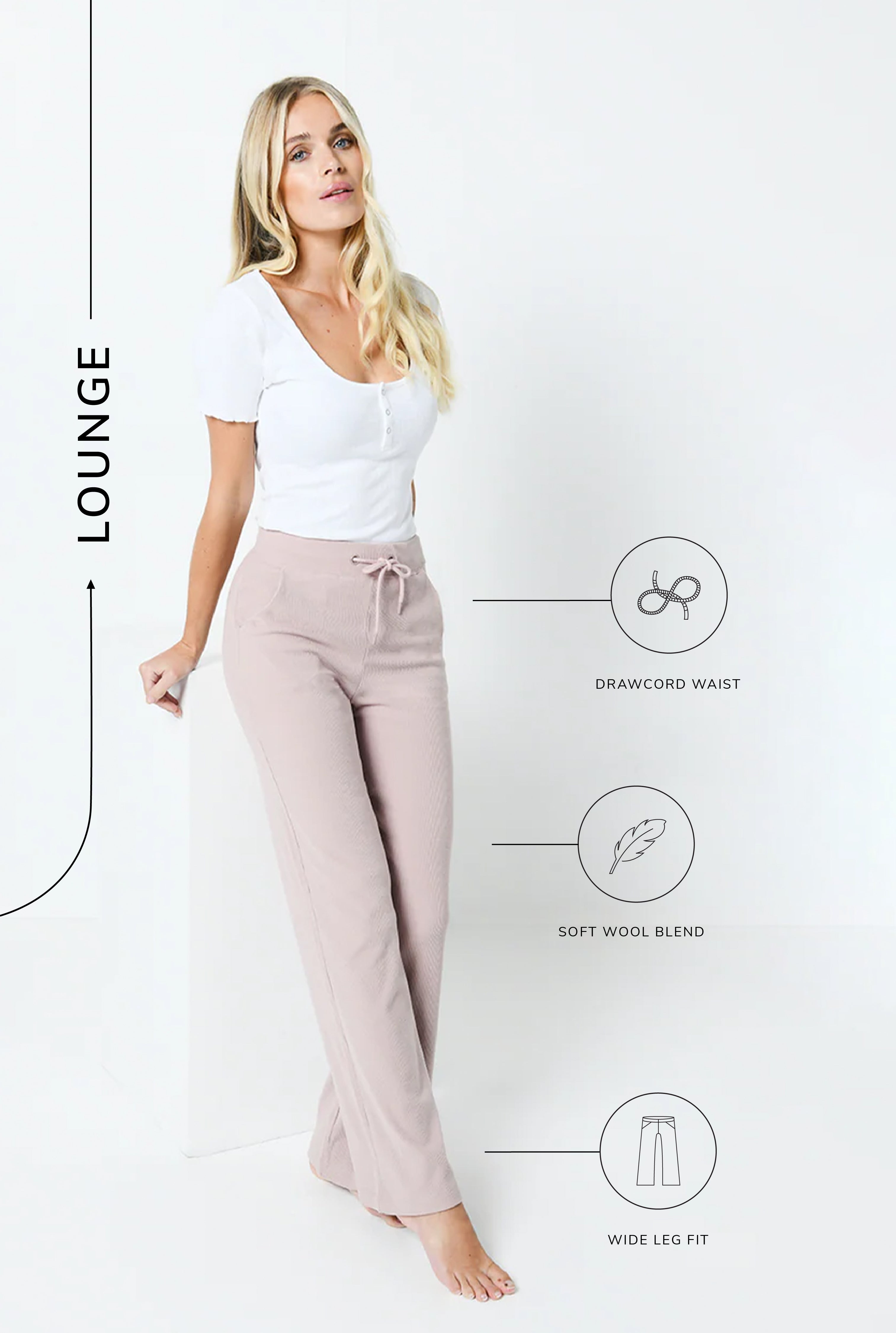 Pink slim leg trousers best sale