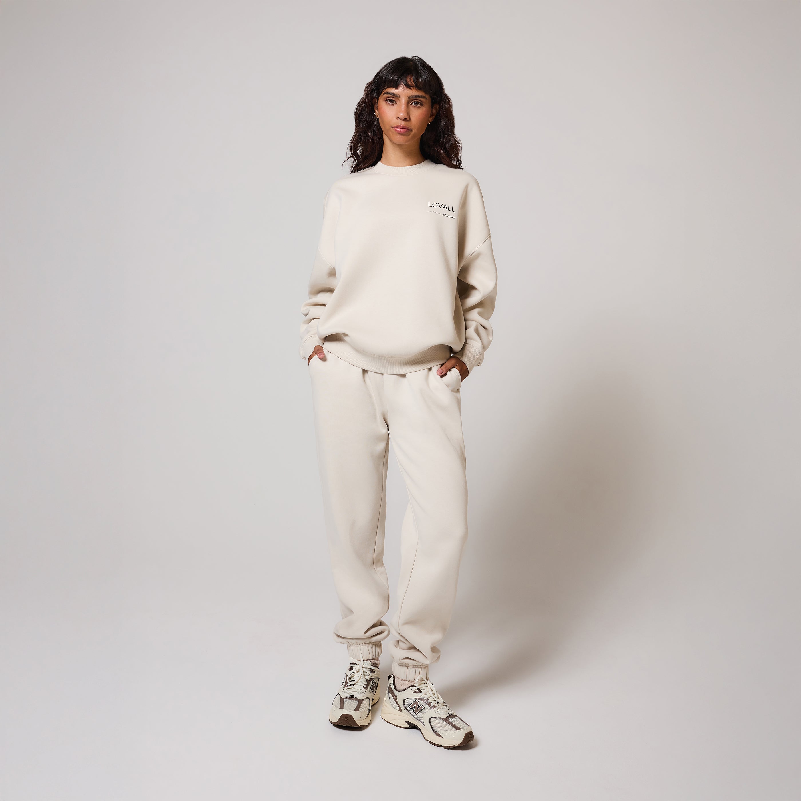 Organic Cuffed Jogger - Ecru