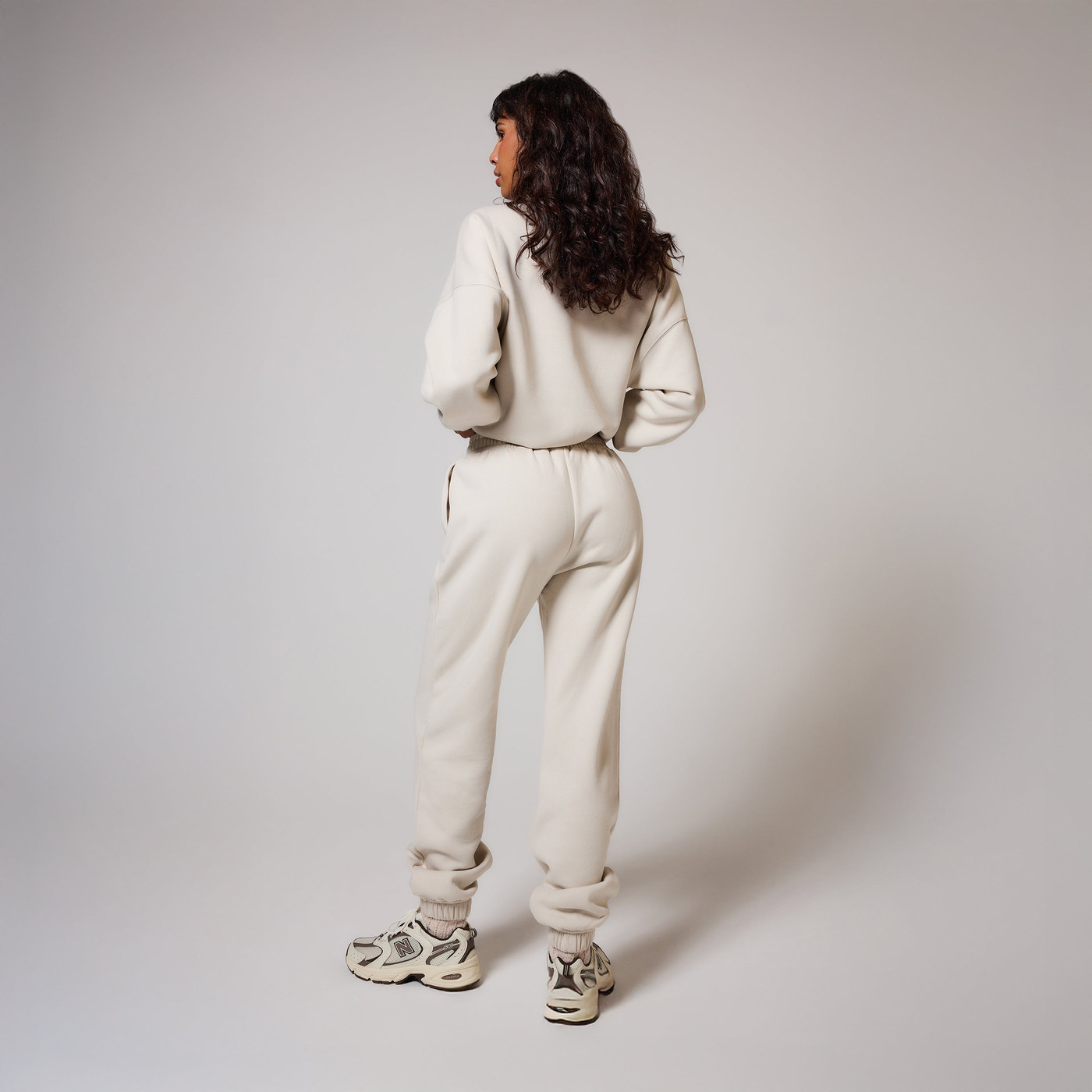 Organic Cuffed Jogger - Ecru
