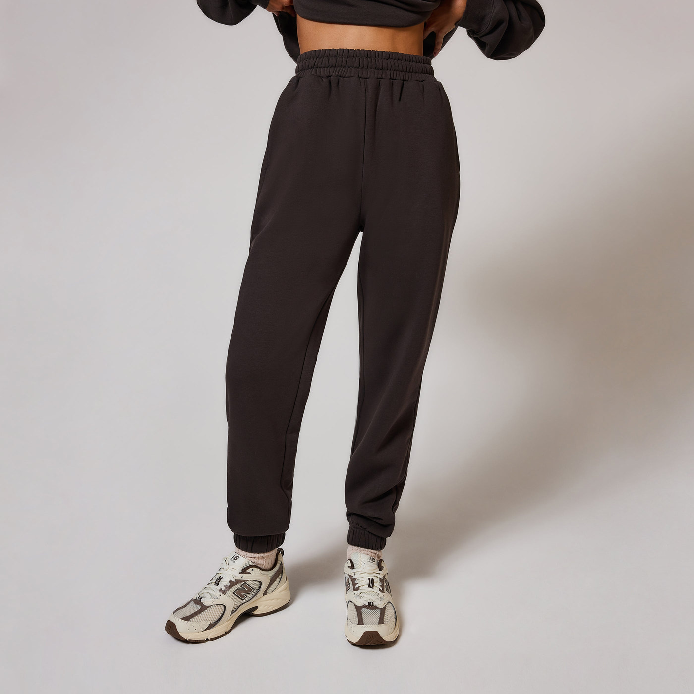 Curve Organic Cuffed Jogger - Black Coffee