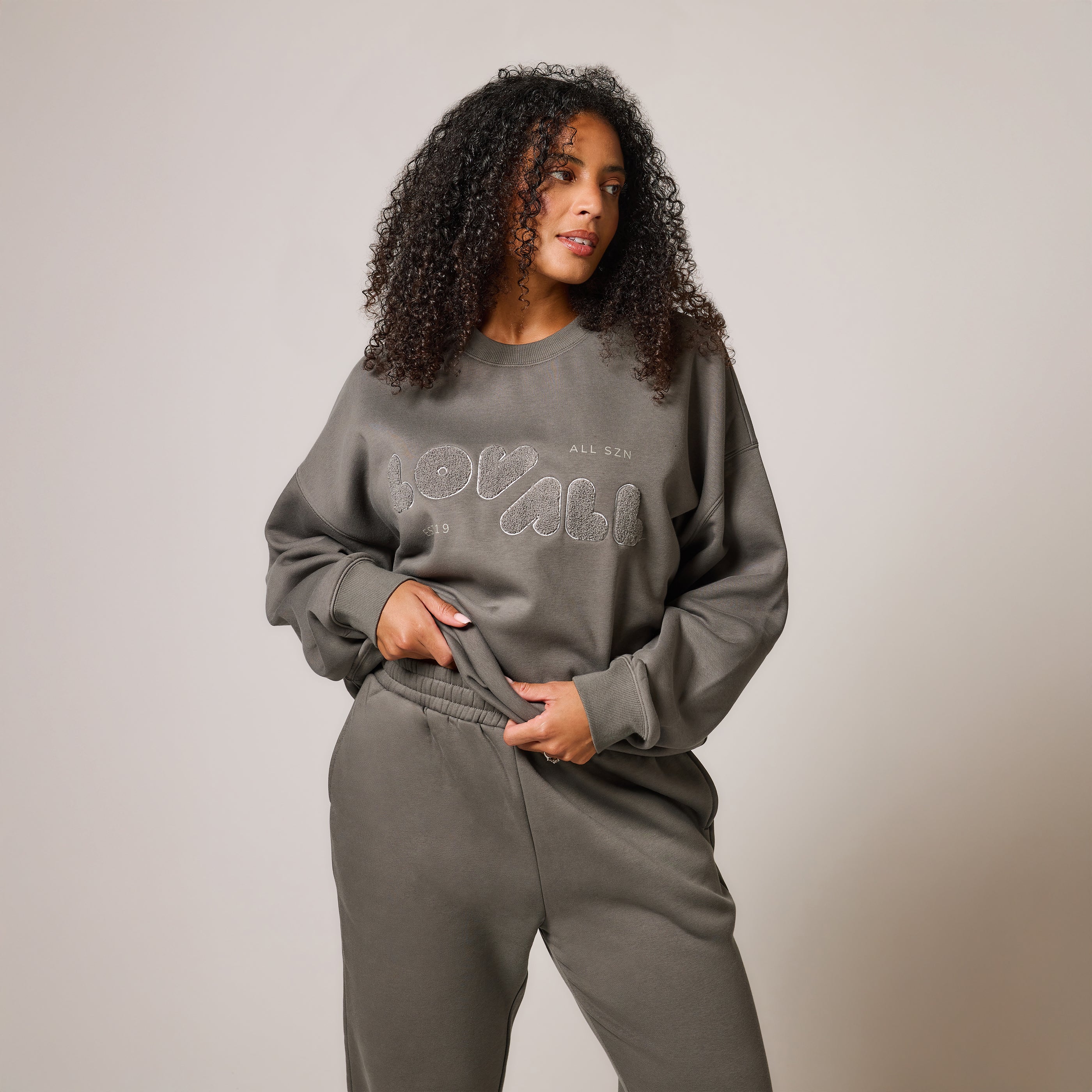 Curve Organic Oversized Sweatshirt Style 2 - Slate Green