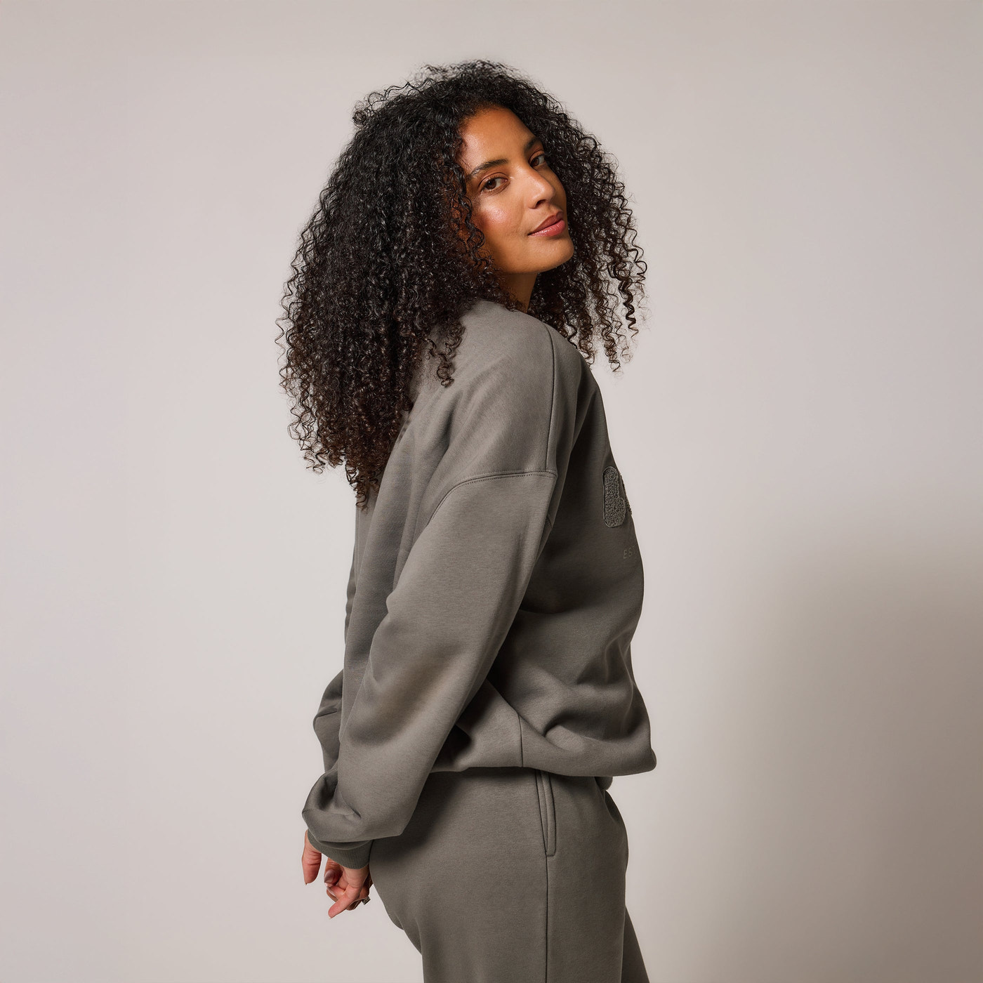 Organic Oversized Sweatshirt Style 2 - Slate Green