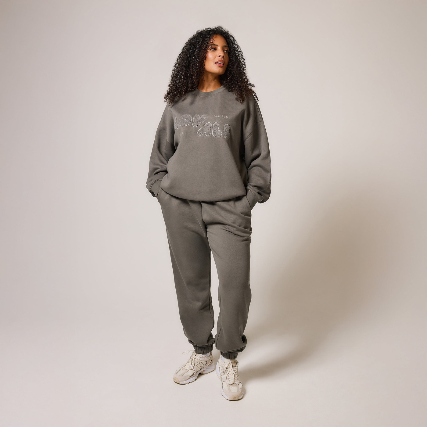 Organic Oversized Sweatshirt Style 2 - Slate Green